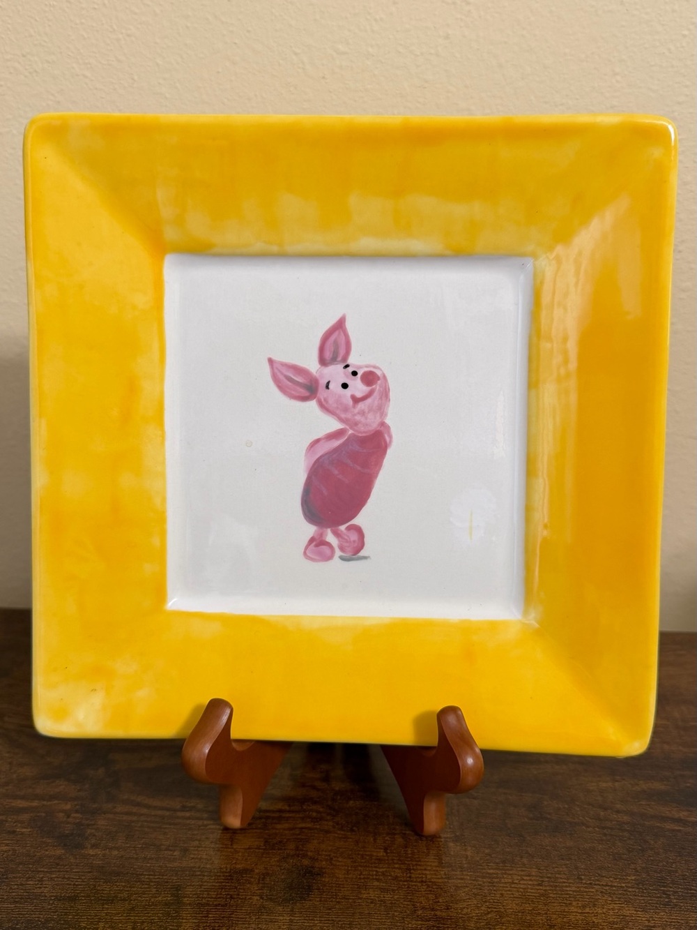 Disney Piglet Square Ceramic Plate
